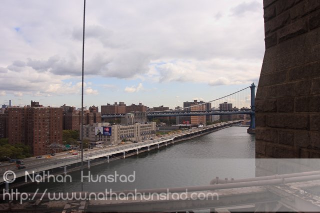 The Manhattan Bridge and FDR Drive from the Brooklyn Bridge
